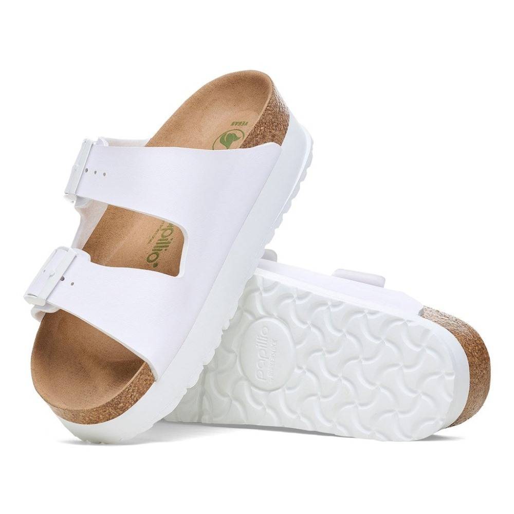 BIRKENSTOCK ARIZONA PLATFORM FLEX BIRKO-FLOR VEG NARROW PAPILLIO