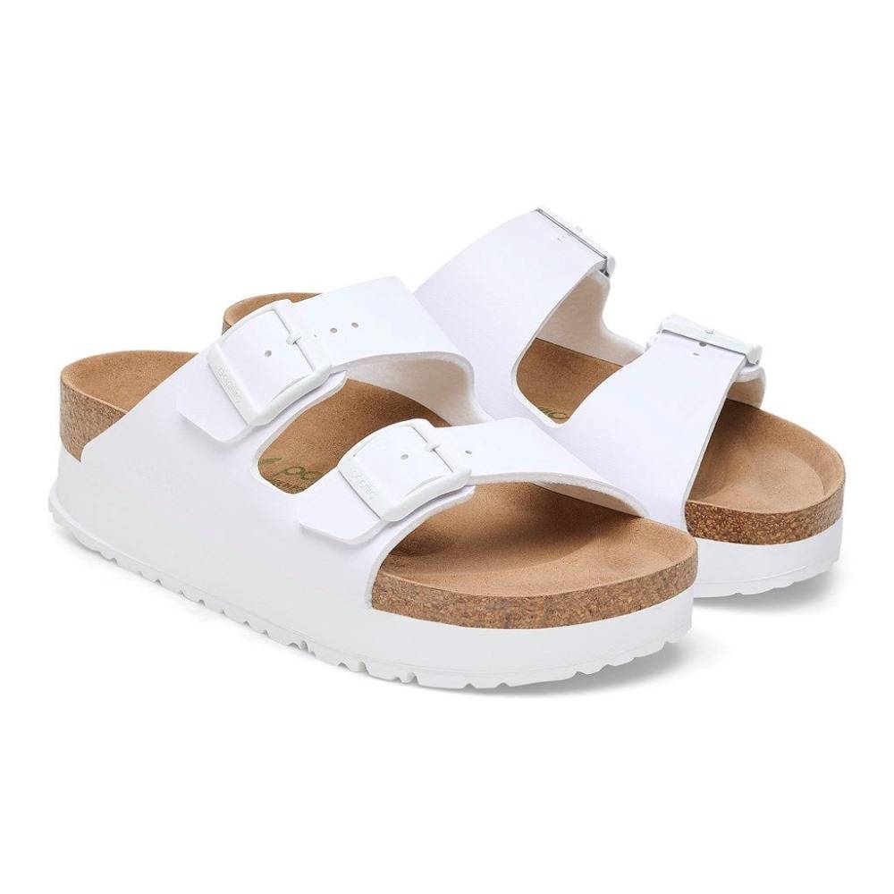 BIRKENSTOCK ARIZONA PLATFORM FLEX BIRKO-FLOR VEG NARROW PAPILLIO