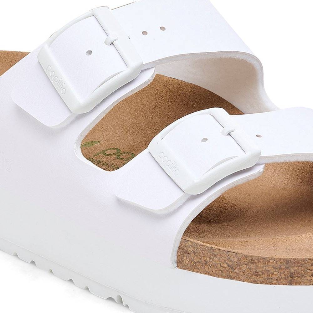 BIRKENSTOCK ARIZONA PLATFORM FLEX BIRKO-FLOR VEG NARROW PAPILLIO