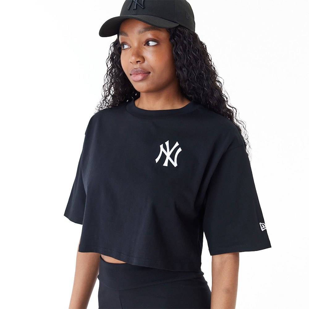 NEW ERA NEW YORK YANKEES WOMENS MLB LIFESTYLE CROP T-SHIRT