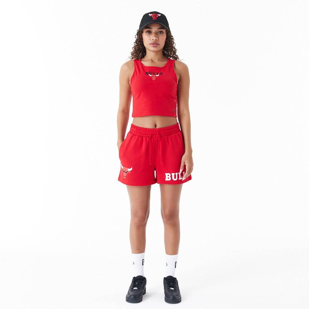 NEW ERA CHICAGO BULLS WOMENS NBA TEAM LOGO SHORTS