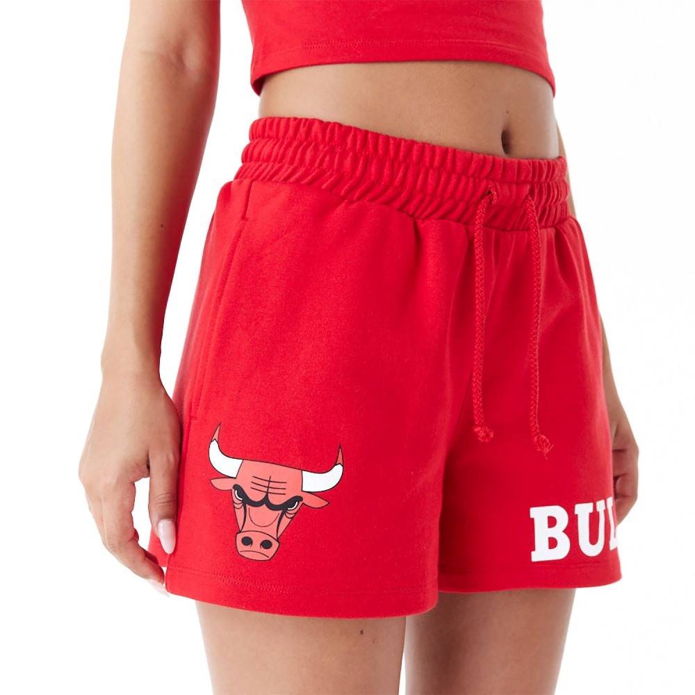 NEW ERA CHICAGO BULLS WOMENS NBA TEAM LOGO SHORTS