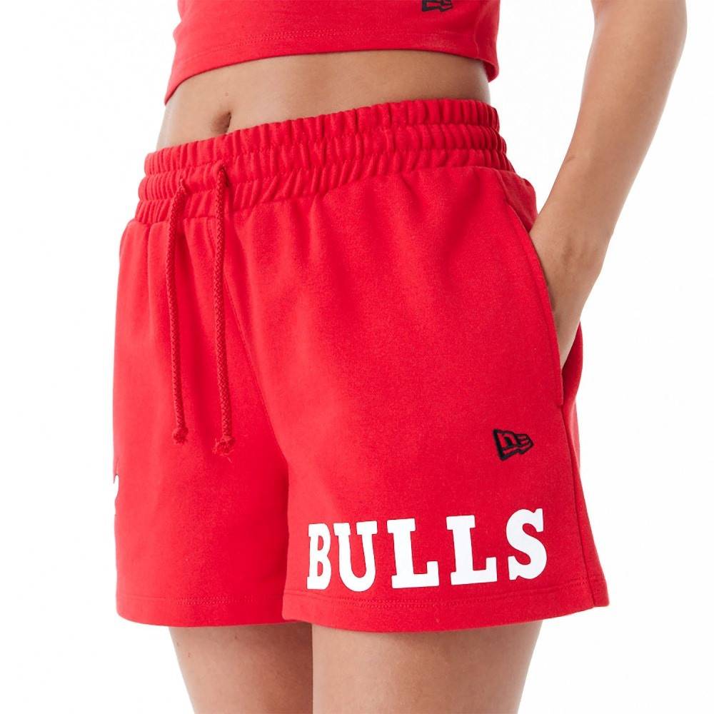 NEW ERA CHICAGO BULLS WOMENS NBA TEAM LOGO SHORTS