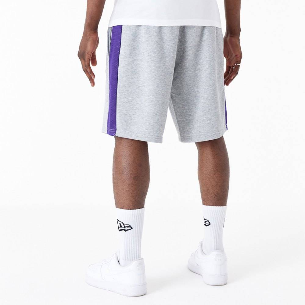 NEW ERA LA LAKERS NBA MESH PANEL OVERSIZED SHORTS