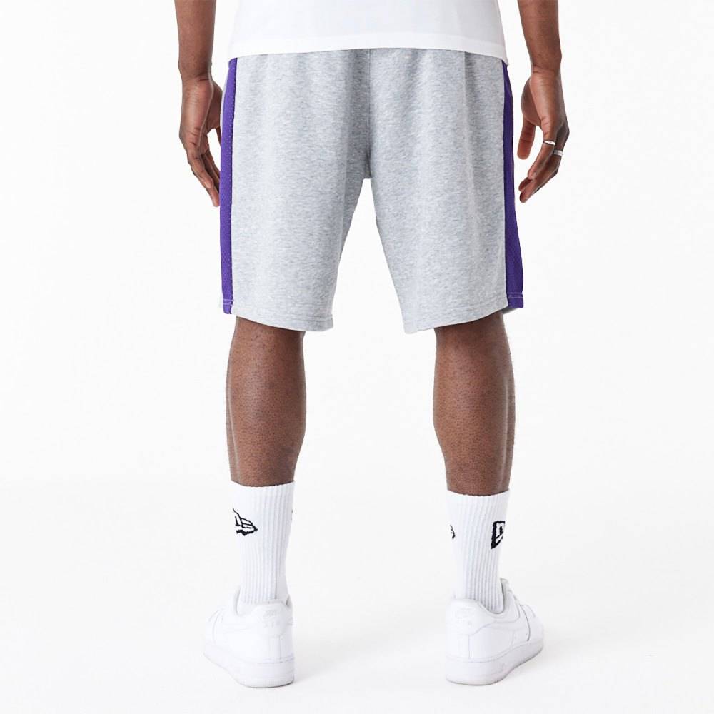 NEW ERA LA LAKERS NBA MESH PANEL OVERSIZED SHORTS