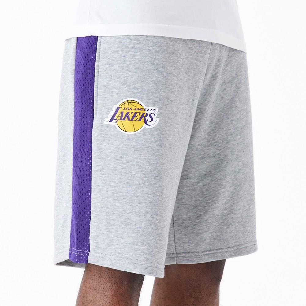 NEW ERA LA LAKERS NBA MESH PANEL OVERSIZED SHORTS