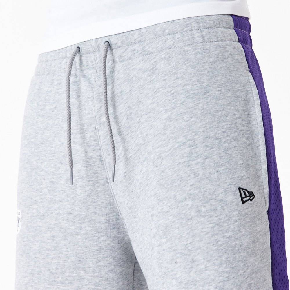 NEW ERA LA LAKERS NBA MESH PANEL OVERSIZED SHORTS