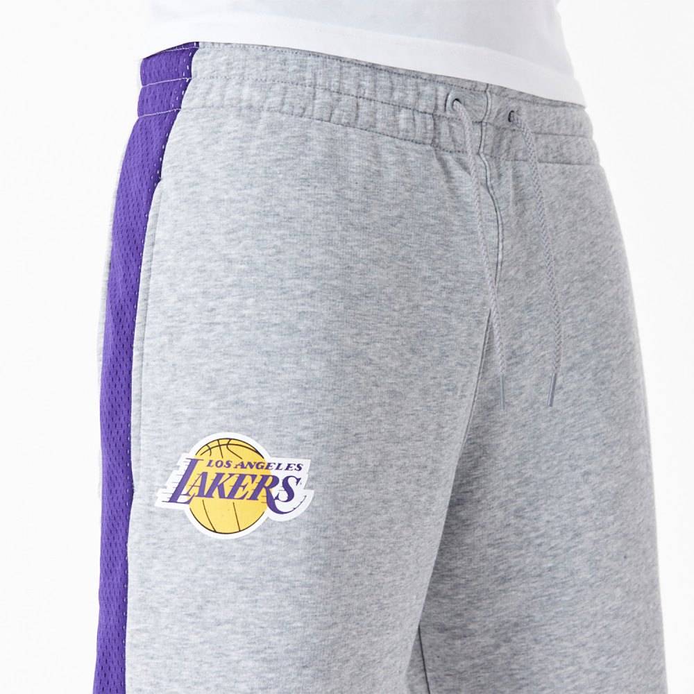 NEW ERA LA LAKERS NBA MESH PANEL OVERSIZED SHORTS