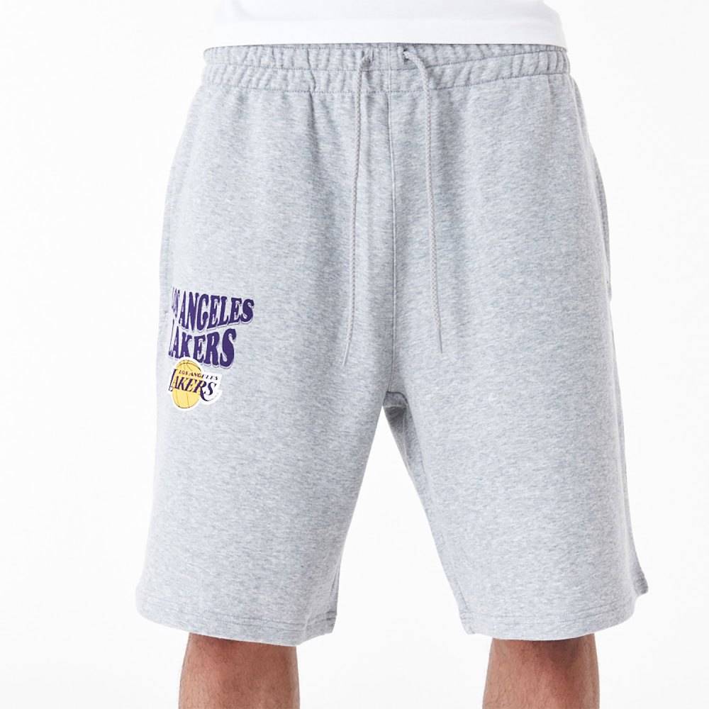 NEW ERA LA LAKERS NBA SCRIPT OVERSIZED SHORTS