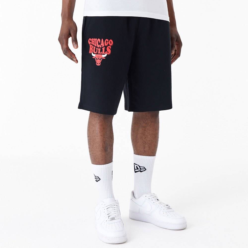 NEW ERA CHICAGO BULLS NBA SCRIPT OVERSIZED SHORTS