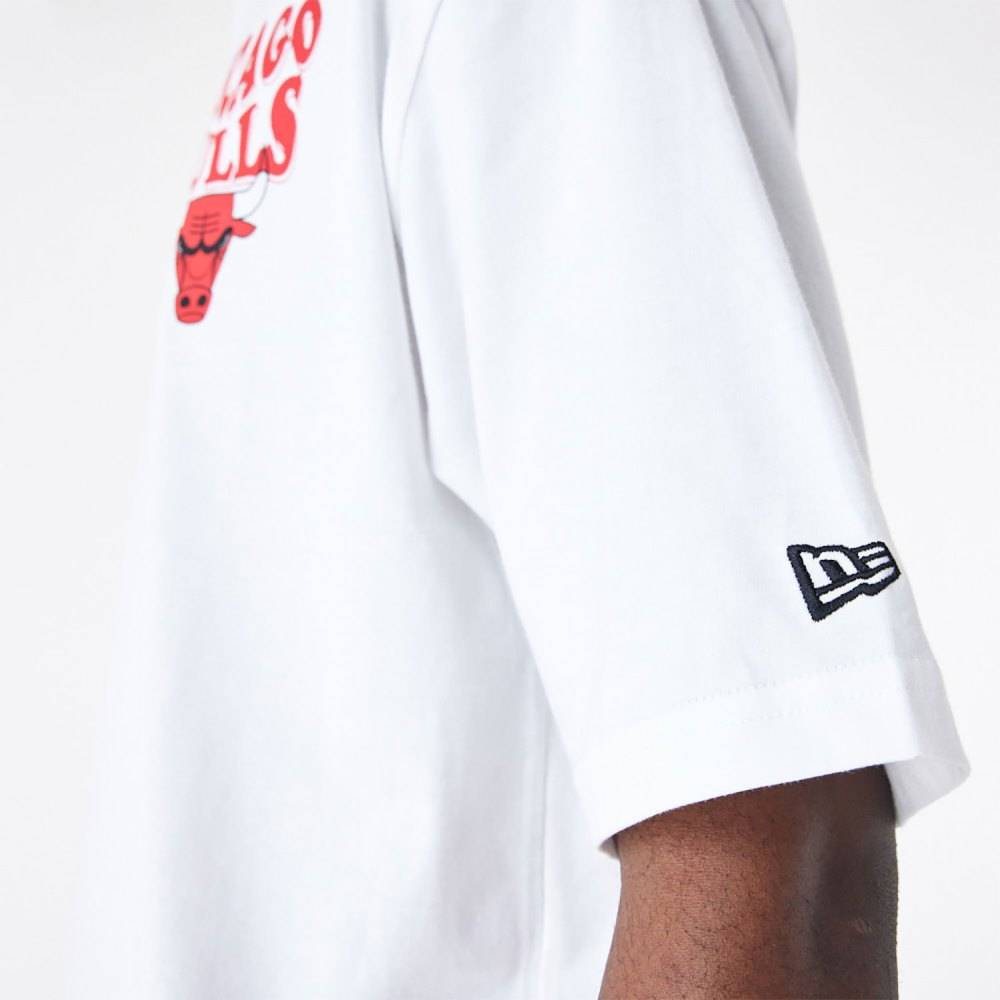 NEW ERA CHICAGO BULLS NBA SCRIPT OVERSIZED T-SHIRT