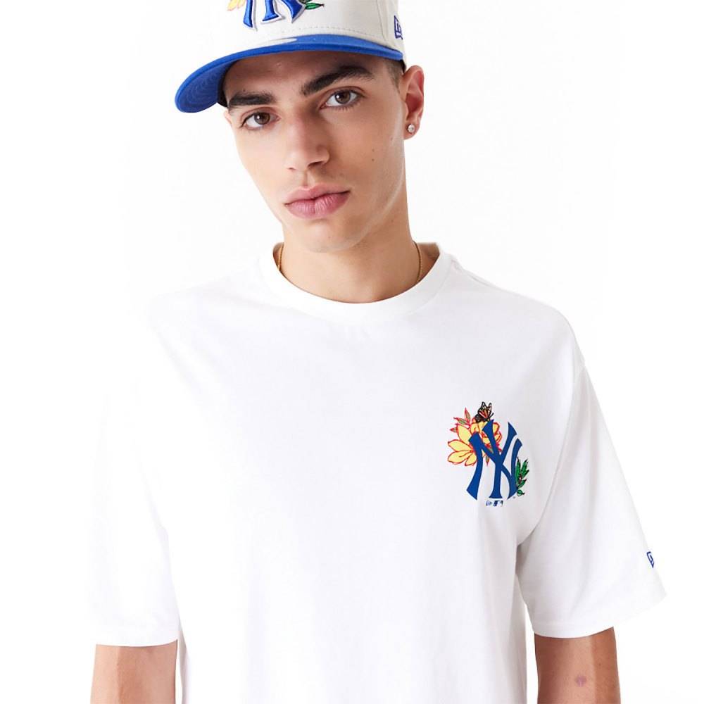 NEW ERA NEW YORK YANKEES MLB FLORAL GRAPHIC OVERSIZED TEE