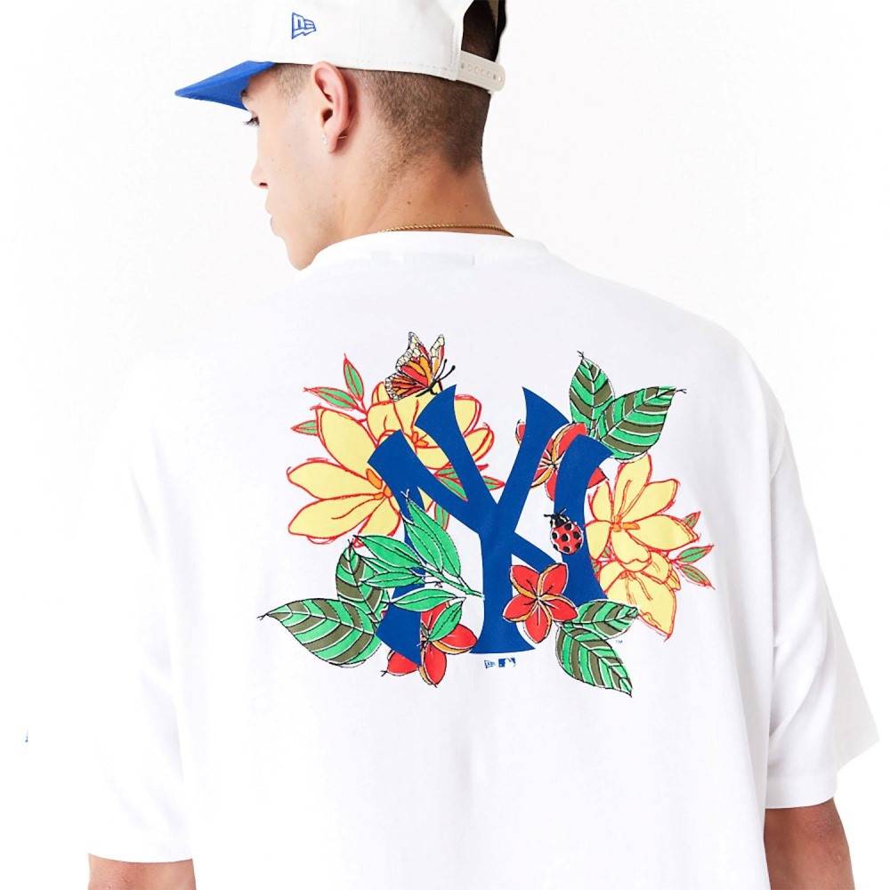 NEW ERA NEW YORK YANKEES MLB FLORAL GRAPHIC OVERSIZED TEE