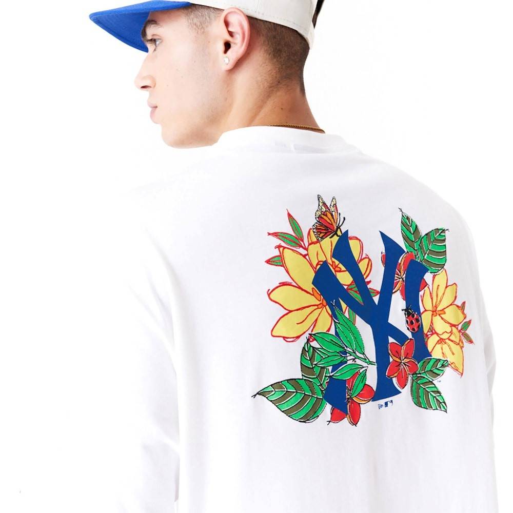 NEW ERA NEW YORK YANKEES MLB FLORAL GRAPHIC OVERSIZED TEE