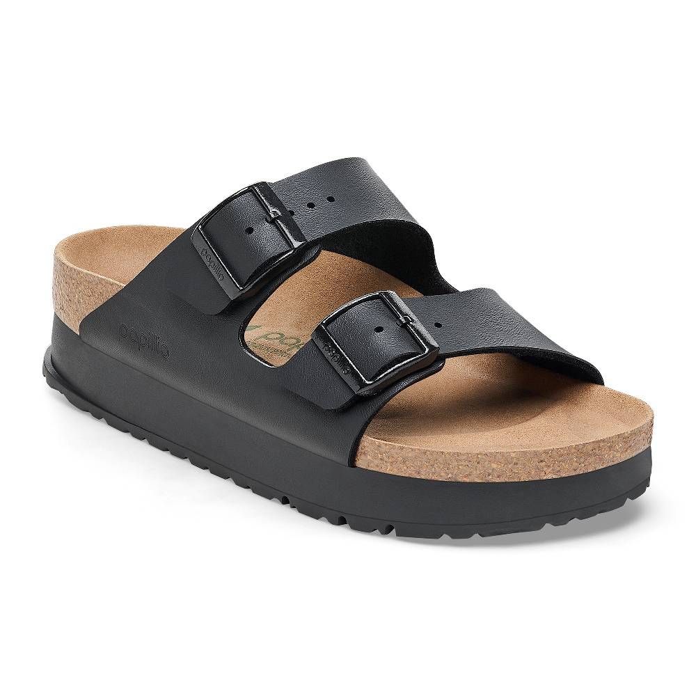 BIRKENSTOCK ARIZONA PLATFORM FLEX BIRKO-FLOR VEG NARROW PAPILLIO