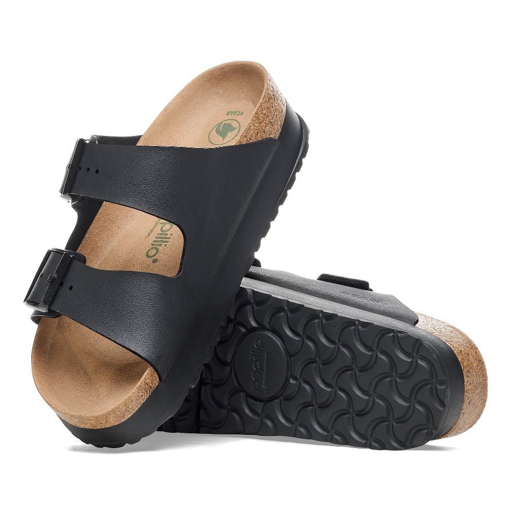 BIRKENSTOCK ARIZONA PLATFORM FLEX BIRKO-FLOR VEG NARROW PAPILLIO