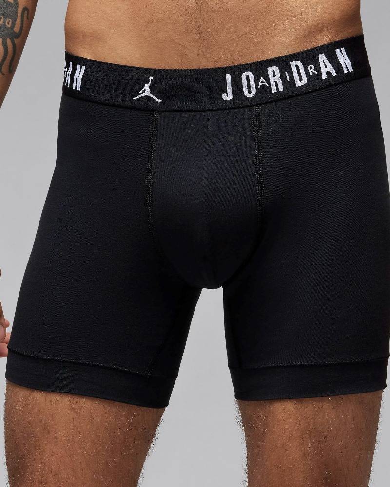 NIKE JORDAN MENS FLIGHT COTTON CORE 3PK BOXER BRIEFS