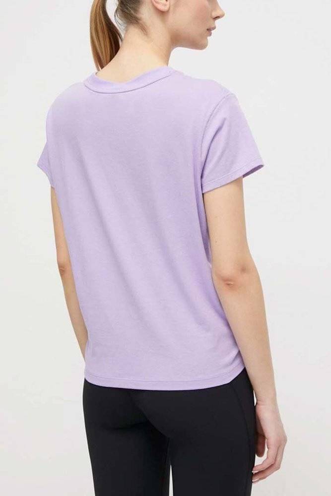 DKNY METALIC BUBLE LOGO KNOT TEE