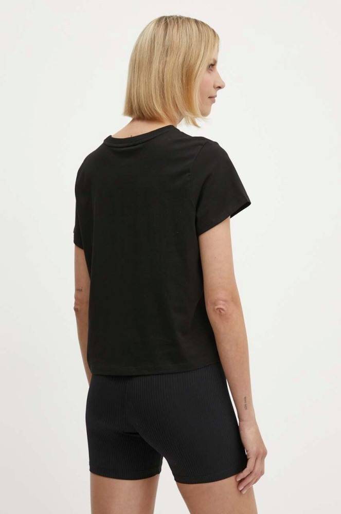 DKNY PUFF LOGO SS CROP TEE