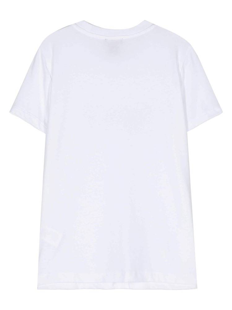 DKNY CITYSCAPE RHINESTONE EMBELLISHED LOGO TEE