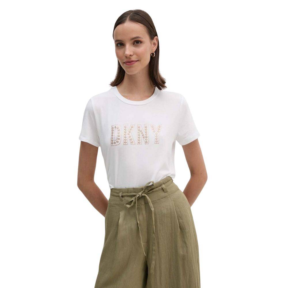 DKNY STUDDED LOGO T-SHIRT