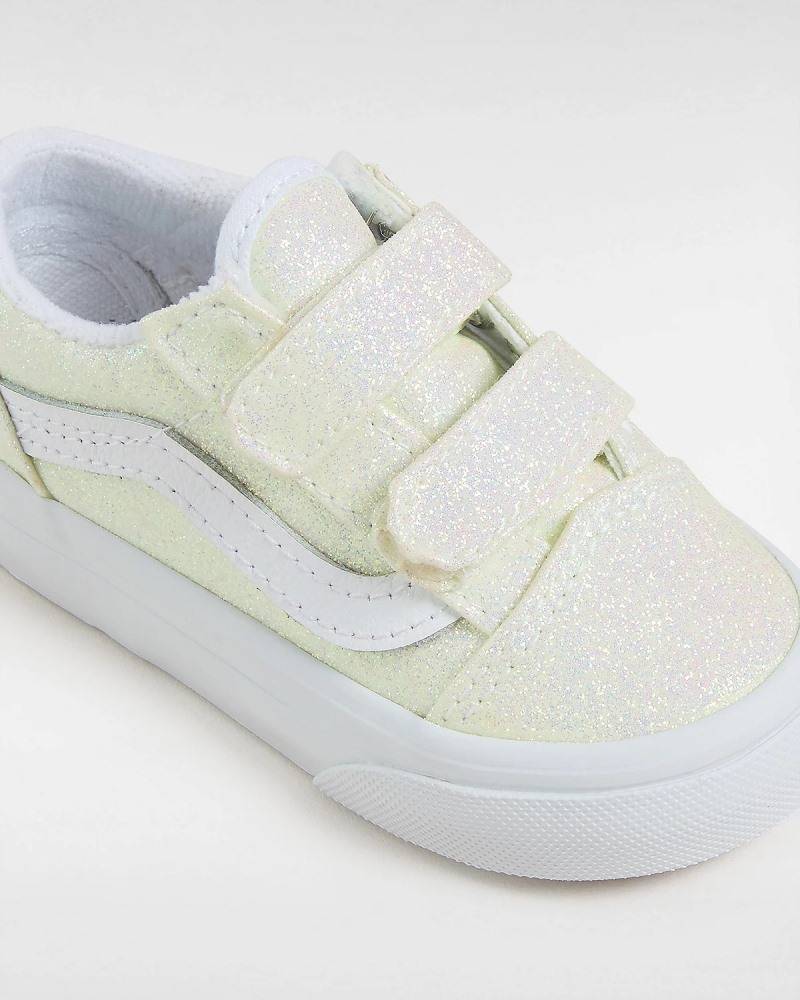 VANS TODDLER UV GLITTER OLD SKOOL VELCRO SHOES