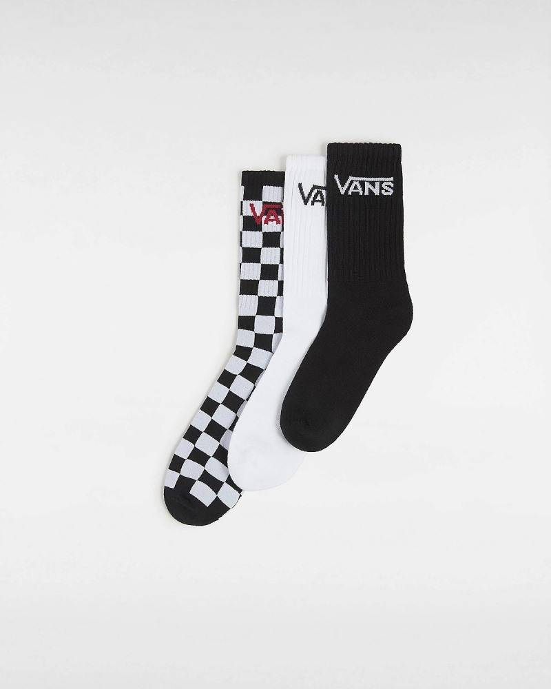 VANS CLASSIC VANS CREW KIDS SOCKS (3 PAIRS)