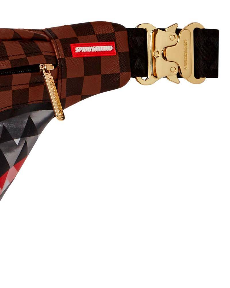 SPRAYGROUND SHARKS IN PARIS LENTICULAR CHOMP CROSSBODY SAVVY