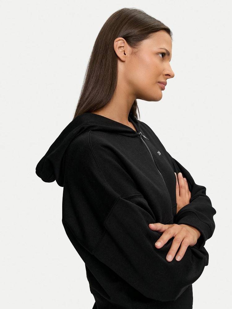 DKNY STACKED MIX STUDS LOGO LONGSLEEVE HOODIE