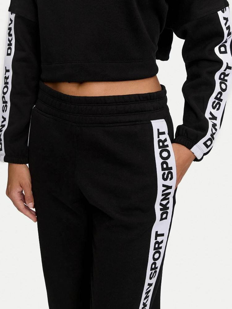 DKNY LOGO TAPE HIGH RISE SWEATPANT