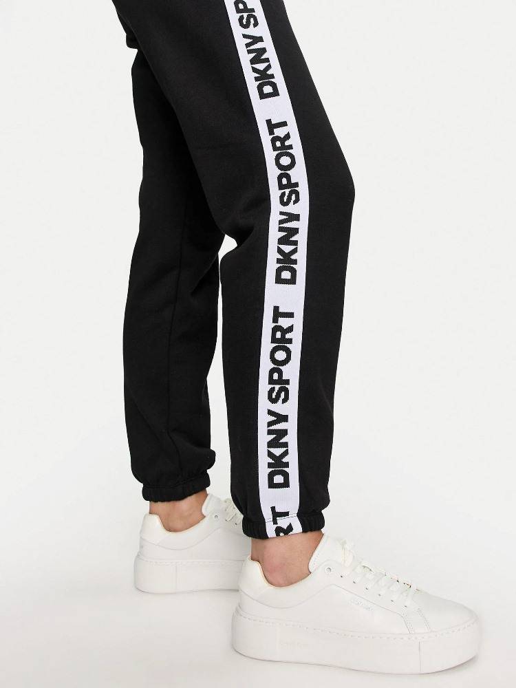 DKNY LOGO TAPE HIGH RISE SWEATPANT