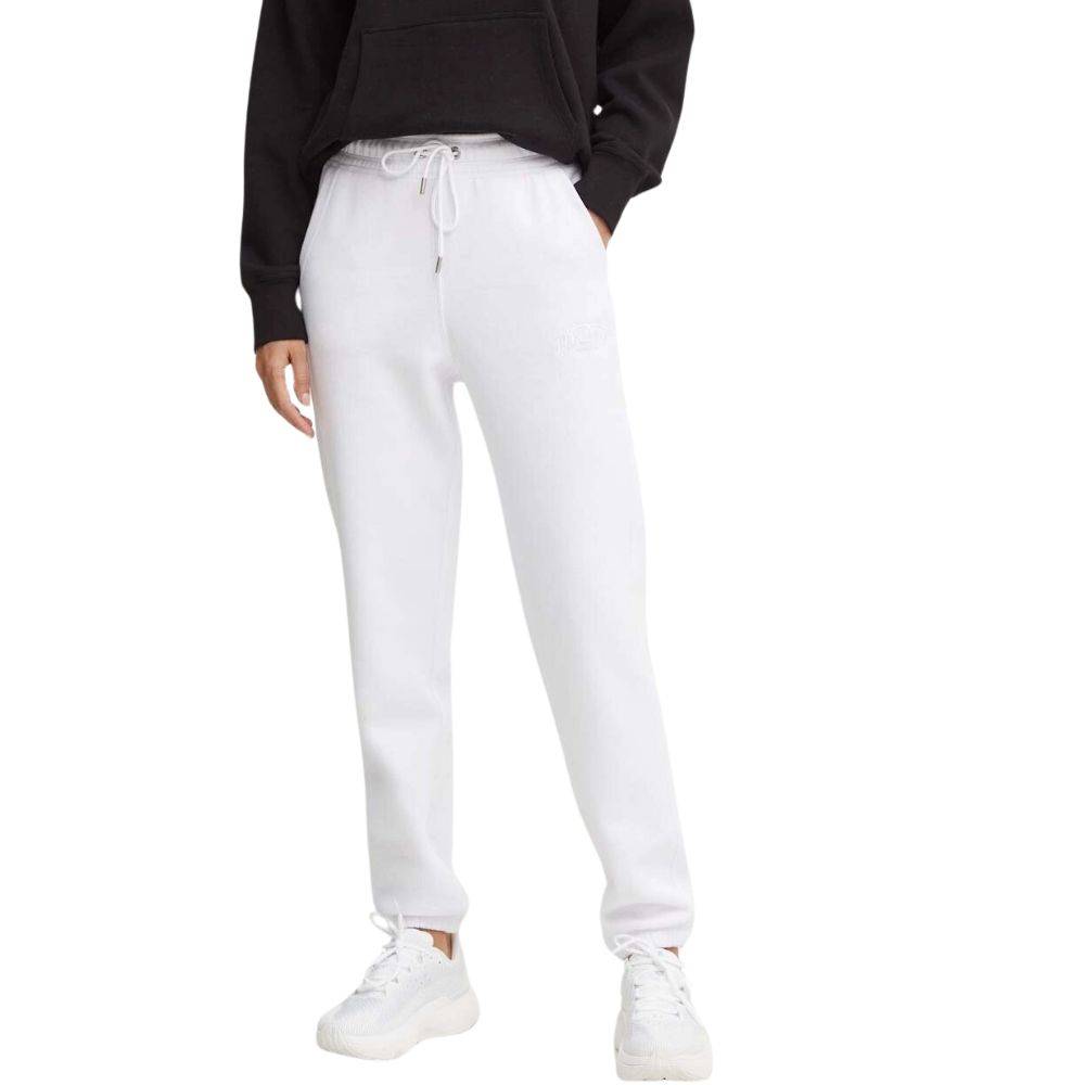 DKNY VARSITY LOGO HIGH RISE CUFF JOGGER