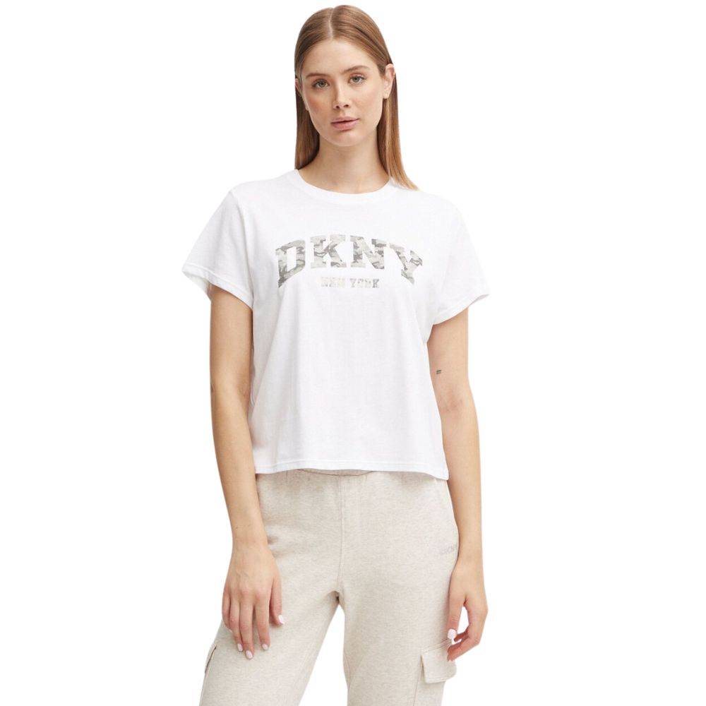 DKNY CAMO VARSITY LOGO TEE