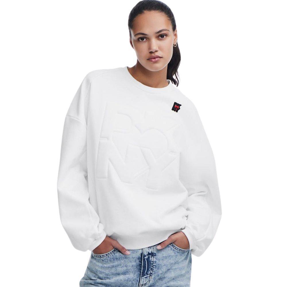 DKNY TERRY CREW NECK SWEATER