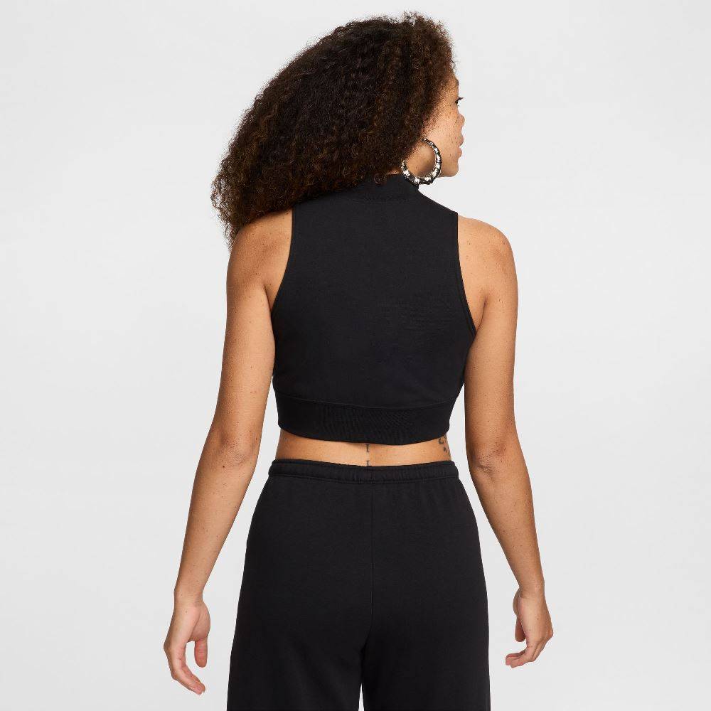 NIKE NSW WOMENS CHILI FT CROP HALF-ZIP TANK