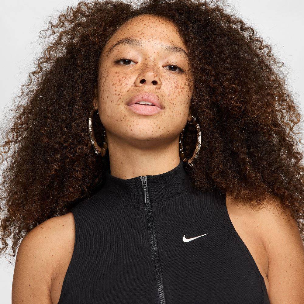 NIKE NSW WOMENS CHILI FT CROP HALF-ZIP TANK