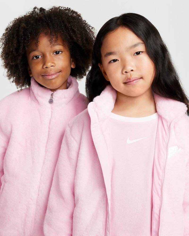 NIKE LITTLE KIDS FAUX FUR JACKET