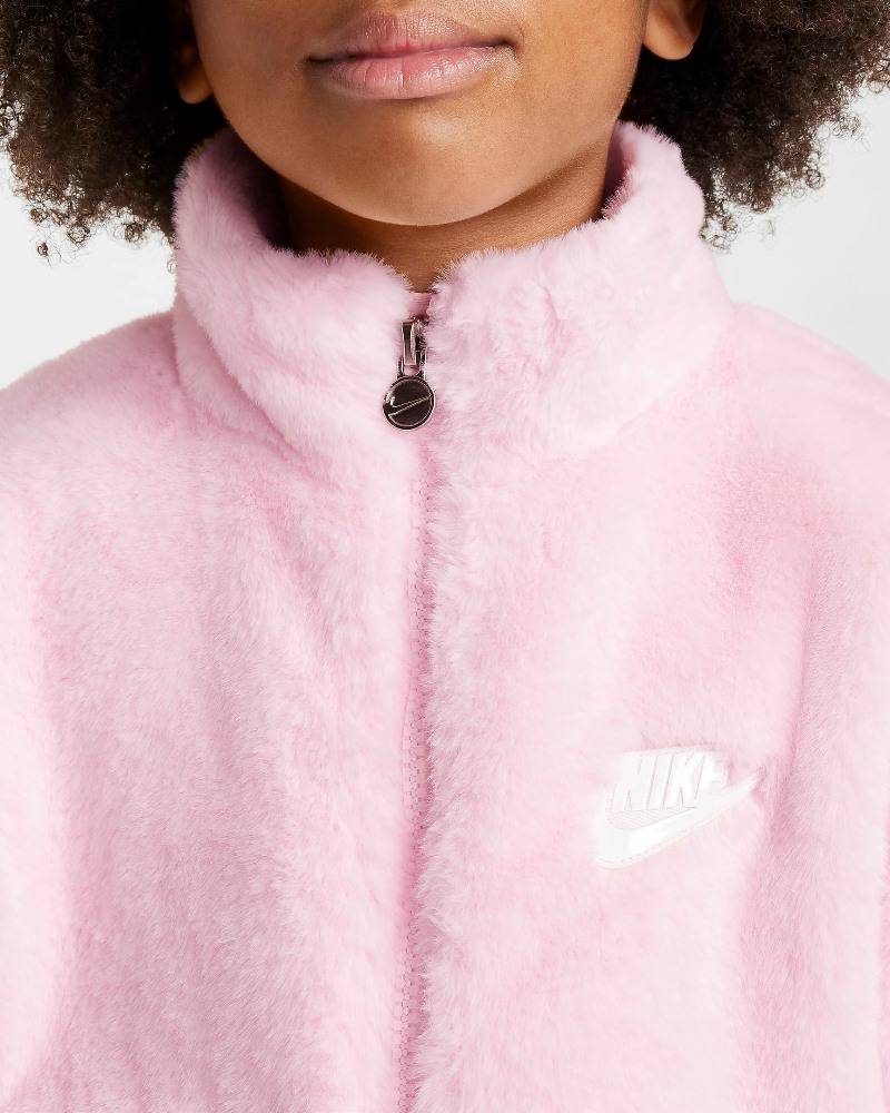 NIKE LITTLE KIDS FAUX FUR JACKET