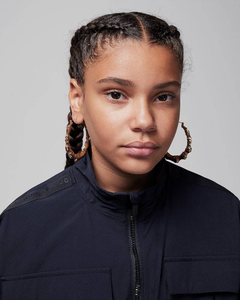 NIKE JORDAN GIRLS JUMPMAN WOVEN TAPING JACKET