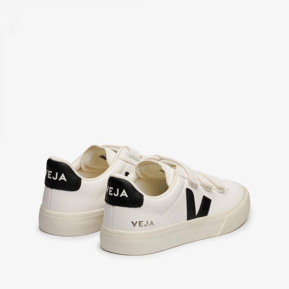 VEJA RECIFE CHROME-FREE LEATHER TOUCH STRAP SNEAKERS