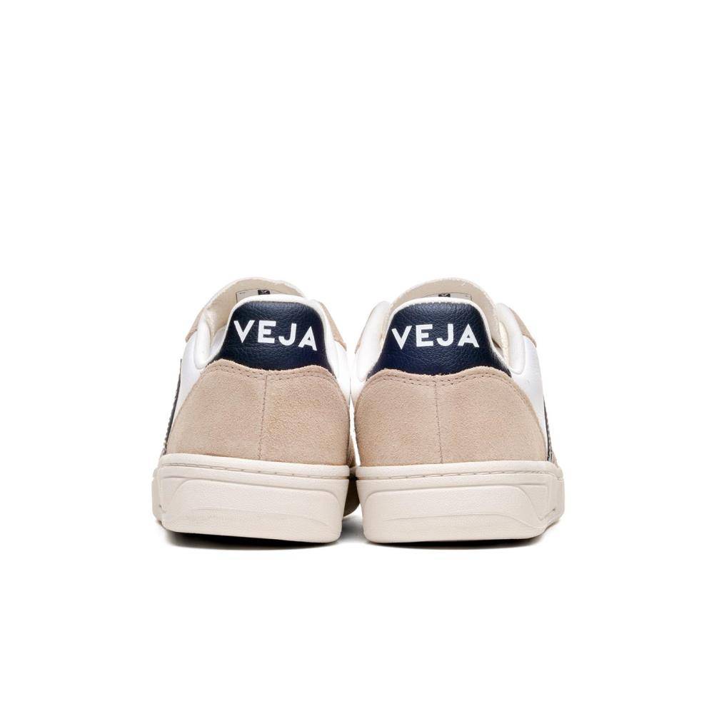 VEJA V-10 CHROME-FREE LEATHER SNEAKERS