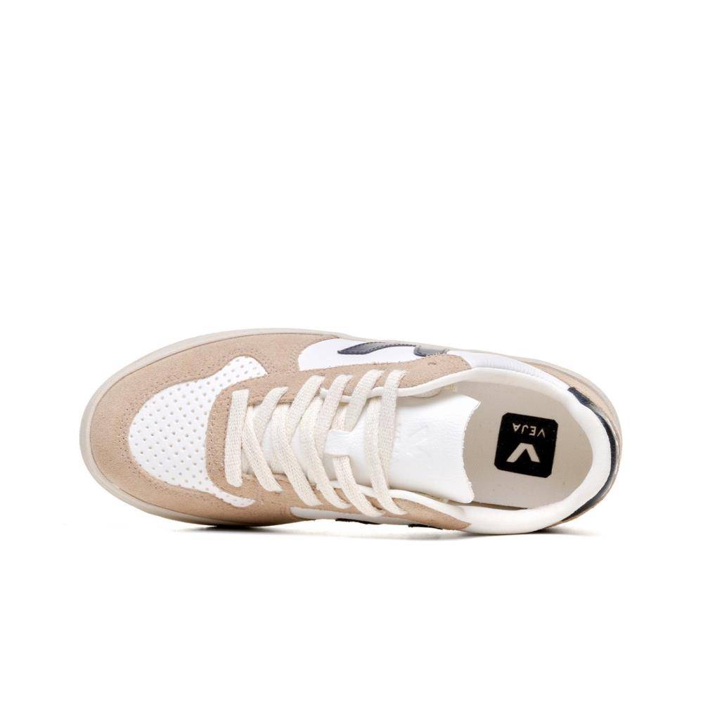 VEJA V-10 CHROME-FREE LEATHER SNEAKERS