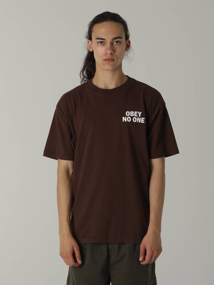OBEY NO ONE HEAVY WEIGHT TEE