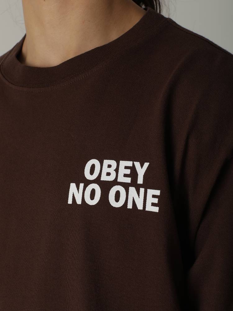 OBEY NO ONE HEAVY WEIGHT TEE