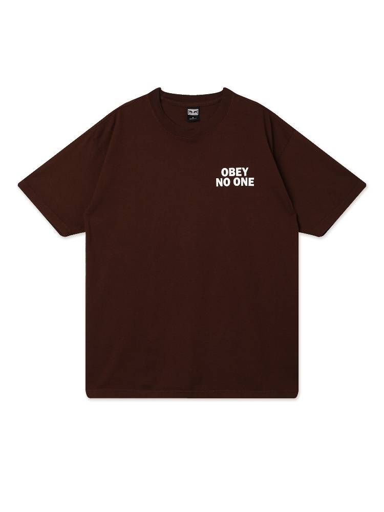 OBEY NO ONE HEAVY WEIGHT TEE