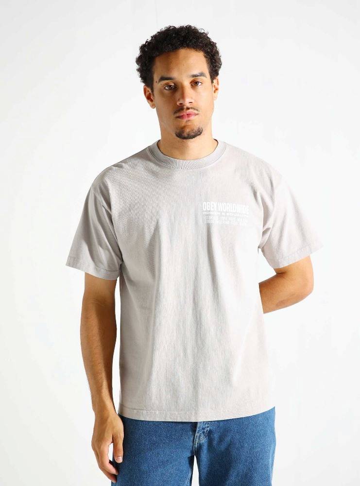OBEY WORLDWIDE POWER & EQUALITY HEAVY WEIGHT TEE