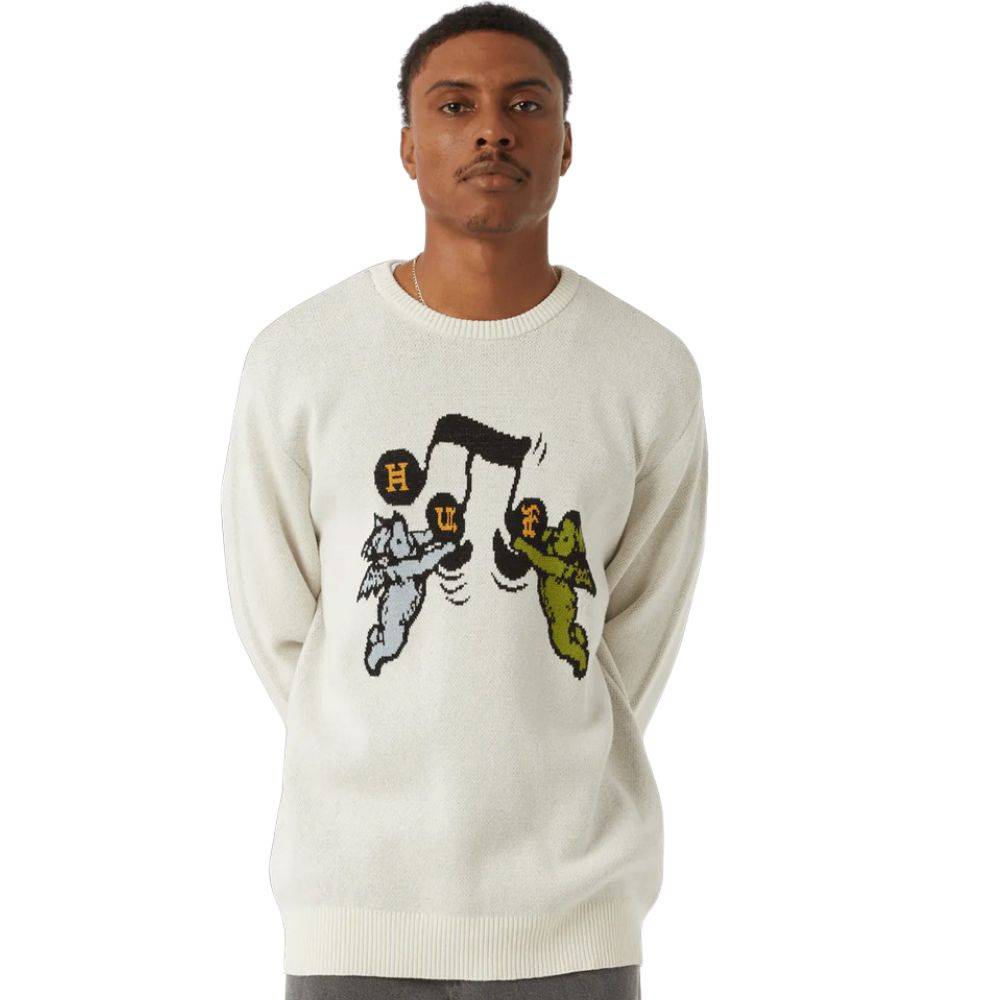 HUF SONG INTARSIA SWEATER