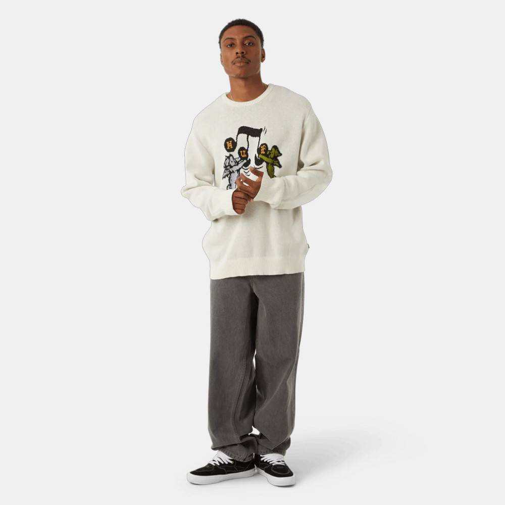 HUF SONG INTARSIA SWEATER