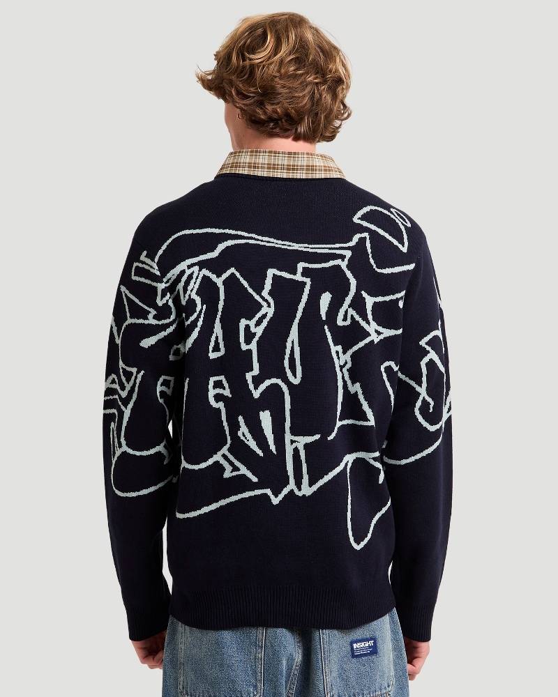 HUF OUTLINES CREWNECK SWEATER