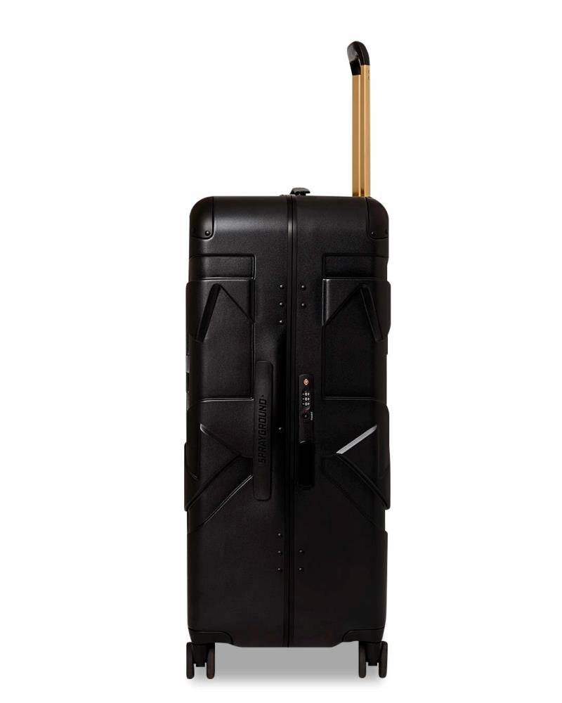 SPRAYGROUND SHARKNAUTICS GOLD LARGE LUGGAGE